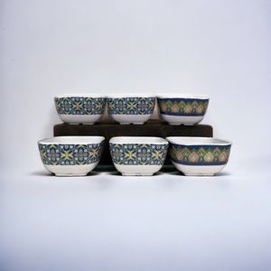 Melamine Ware Snack Serving Bowls Ice Cream Nuts Salsa Pudding Set of 6 - Read